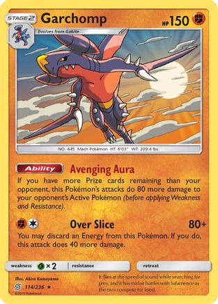 [PKM-R] Garchomp (114/236) [Sun & Moon: Unified Minds]