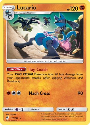 [PKM] Lucario (117/236) [Sun & Moon: Unified Minds]