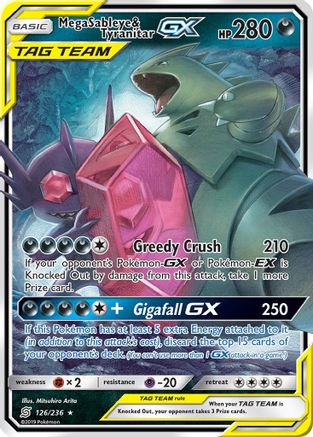 [PKM-R] Mega Sableye & Tyranitar GX (126/236) [Sun & Moon: Unified Minds]