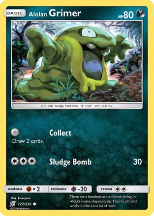 [PKM] Alolan Grimer (127/236) [Sun & Moon: Unified Minds]