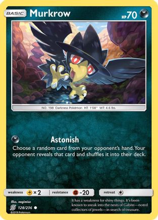 [PKM] Murkrow (128/236) [Sun & Moon: Unified Minds]