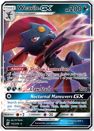 [PKM-R] Weavile GX (132/236) [Sun & Moon: Unified Minds]