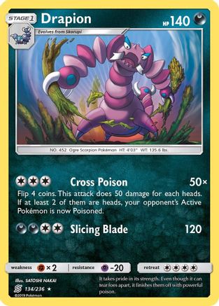 [PKM] Drapion (134/236) [Sun & Moon: Unified Minds]