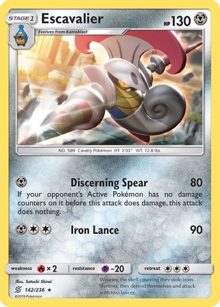 [PKM] Escavalier (142/236) [Sun & Moon: Unified Minds]