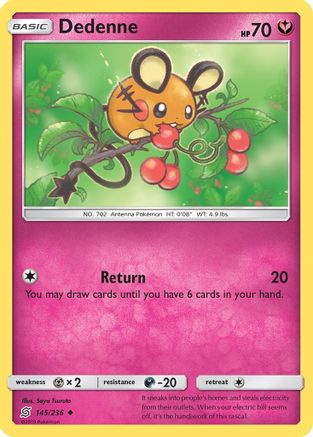 [PKM] Dedenne (145/236) [Sun & Moon: Unified Minds]
