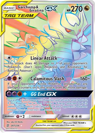 [PKM] Garchomp & Giratina GX (247/236) [Sun & Moon: Unified Minds]
