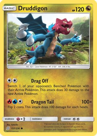 [PKM] Druddigon (157/236) [Sun & Moon: Unified Minds]