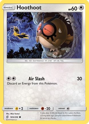 [PKM-C] Hoothoot (165/236) [Sun & Moon: Unified Minds]
