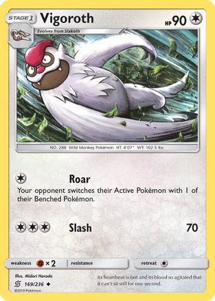 [PKM] Vigoroth (169/236) [Sun & Moon: Unified Minds]