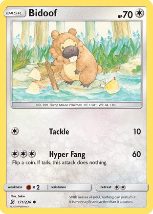 [PKM] Bidoof (171/236) [Sun & Moon: Unified Minds]