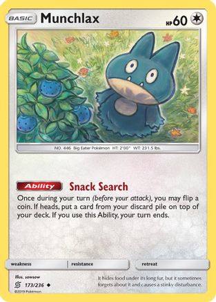 [PKM] Munchlax (173/236) [Sun & Moon: Unified Minds]