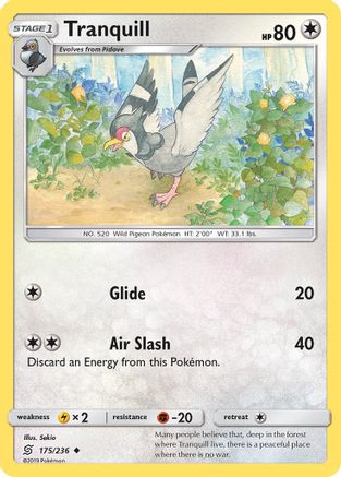 [PKM] Tranquill (175/236) [Sun & Moon: Unified Minds]