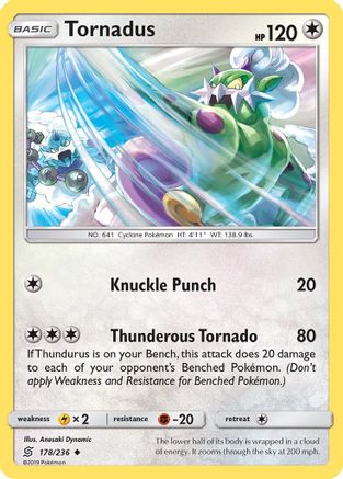 [PKM] Tornadus (178/236) [Sun & Moon: Unified Minds]