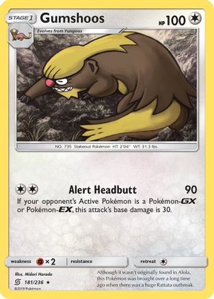 [PKM] Gumshoos (181/236) [Sun & Moon: Unified Minds]