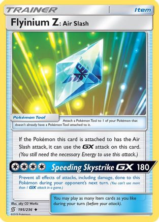 [TR] Flyinium Z: Air Slash (195/236) [Sun & Moon: Unified Minds]