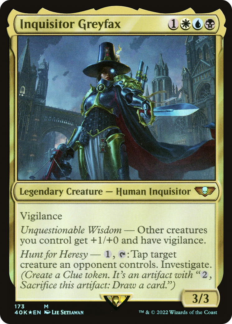 {R} Inquisitor Greyfax (173) [Universes Beyond: Warhammer 40,000][40K 173]
