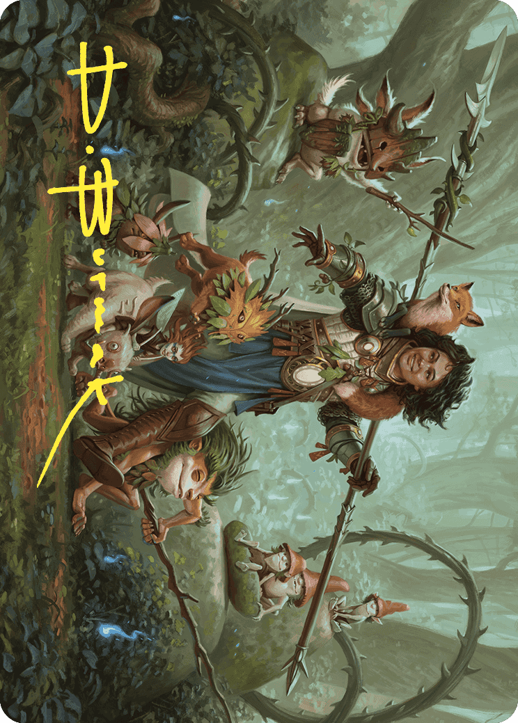 {A} Ellivere of the Wild Court Art Card (Gold-Stamped Signature) [Wilds of Eldraine Art Series][GS AWOE 049]