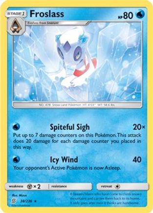 [PKM-R] Froslass (38/236) (Theme Deck Exclusive) [Sun & Moon: Unified Minds]