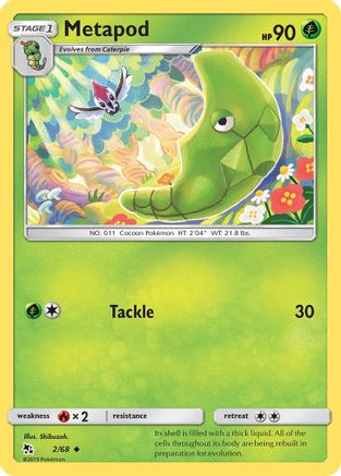 [PKM] Metapod (2/68) [Sun & Moon: Hidden Fates]
