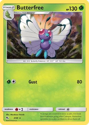 [PKM] Butterfree (3/68) [Sun & Moon: Hidden Fates]