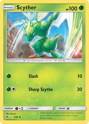 [PKM] Scyther (5/68) [Sun & Moon: Hidden Fates]