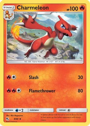 [PKM] Charmeleon (8/68) [Sun & Moon: Hidden Fates]
