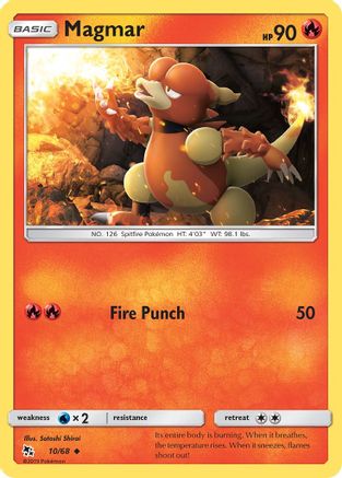 [PKM] Magmar (10/68) [Sun & Moon: Hidden Fates]