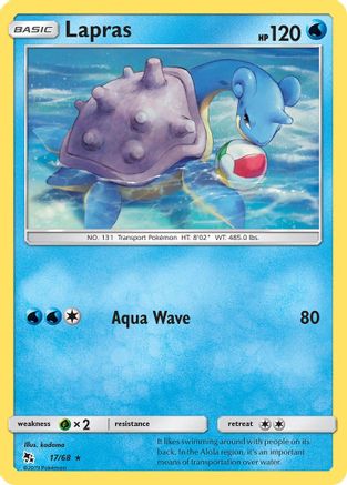 [PKM] Lapras (17/68) [Sun & Moon: Hidden Fates]