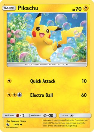[PKM] Pikachu (19/68) [Sun & Moon: Hidden Fates]
