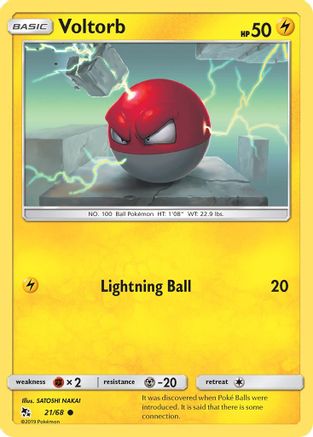 [PKM] Voltorb (21/68) [Sun & Moon: Hidden Fates]