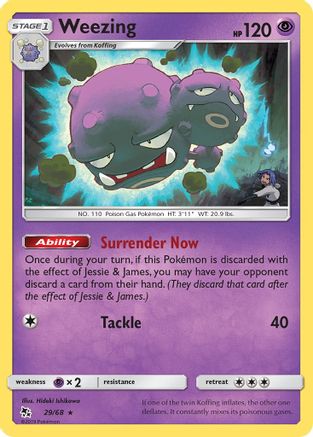 [PKM] Weezing (29/68) [Sun & Moon: Hidden Fates]
