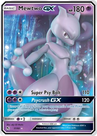 [PKM] Mewtwo GX (31/68) [Sun & Moon: Hidden Fates]