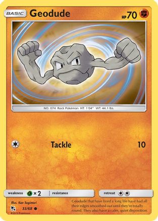 [PKM] Geodude (33/68) [Sun & Moon: Hidden Fates]