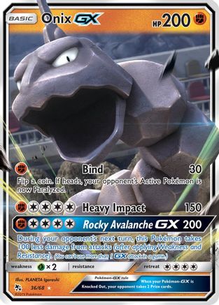 [PKM-R] Onix GX (36/68) [Sun & Moon: Hidden Fates]