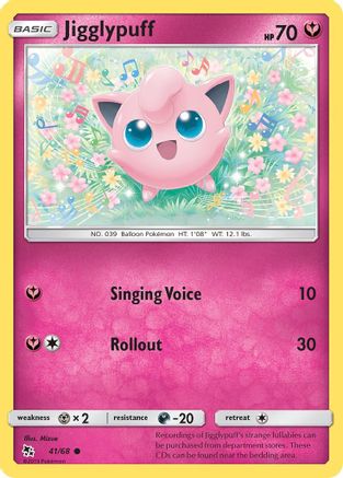[PKM-C] Jigglypuff (41/68) [Sun & Moon: Hidden Fates]