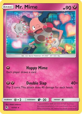 [PKM] Mr. Mime (43/68) [Sun & Moon: Hidden Fates]