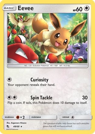 [PKM] Eevee (48/68) [Sun & Moon: Hidden Fates]