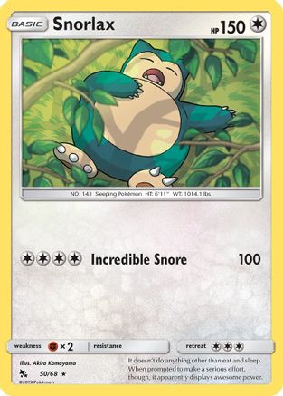 [PKM-R] Snorlax (50/68) [Sun & Moon: Hidden Fates]