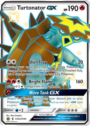 [PKM] Turtonator GX (SV52/SV94) [Sun & Moon: Hidden Fates - Shiny Vault]