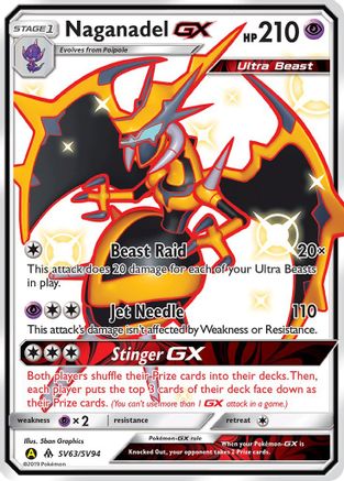 [PKM] Naganadel GX (SV63/SV94) [Sun & Moon: Hidden Fates - Shiny Vault]