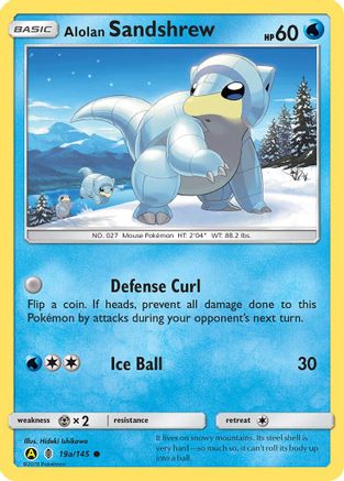 [PKM] Alolan Sandshrew (19a/145) [Alternate Art Promos]