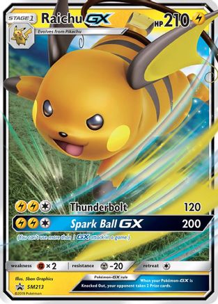 [PKM-R] Raichu GX (SM213) [Sun & Moon: Black Star Promos]