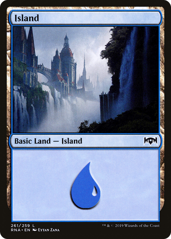 {B}[RNA 261] Island (261) [Ravnica Allegiance]