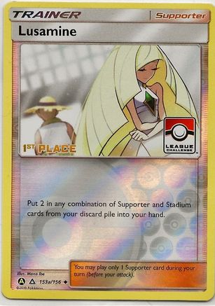 [PKM] Lusamine (153a/156) (League Challenge Alt Art 1st Place) [Sun & Moon: Ultra Prism]