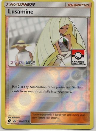 [PKM] Lusamine (153a/156) (League Challenge Alt Art 2nd Place) [Sun & Moon: Ultra Prism]