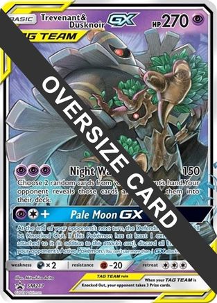[JUM PKM-R] Trevenant & Dusknoir GX (SM217) (Jumbo Card) [Sun & Moon: Black Star Promos]