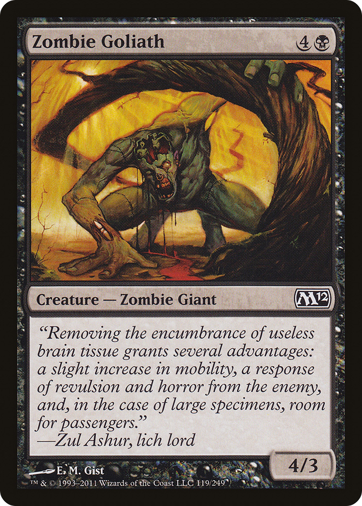{C} Zombie Goliath [Magic 2012][M12 119] - Misty Mountain Games