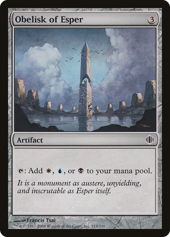 {C} Obelisk of Esper [Shards of Alara][ALA 213]