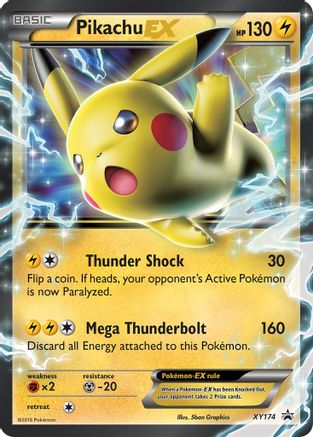 [JUM PKM-R] Pikachu EX (XY174) (Jumbo Card) [XY: Black Star Promos]