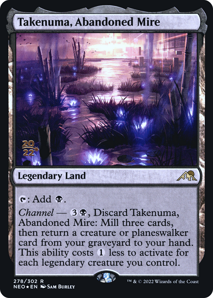 {R} Takenuma, Abandoned Mire [Kamigawa: Neon Dynasty Prerelease Promos][PR NEO 278]
